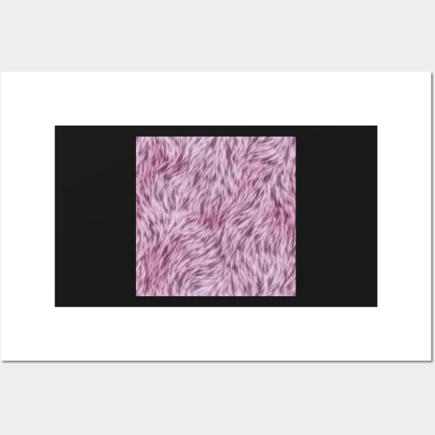 Rose Pink Fur Design Wall Art by CraftyCatz